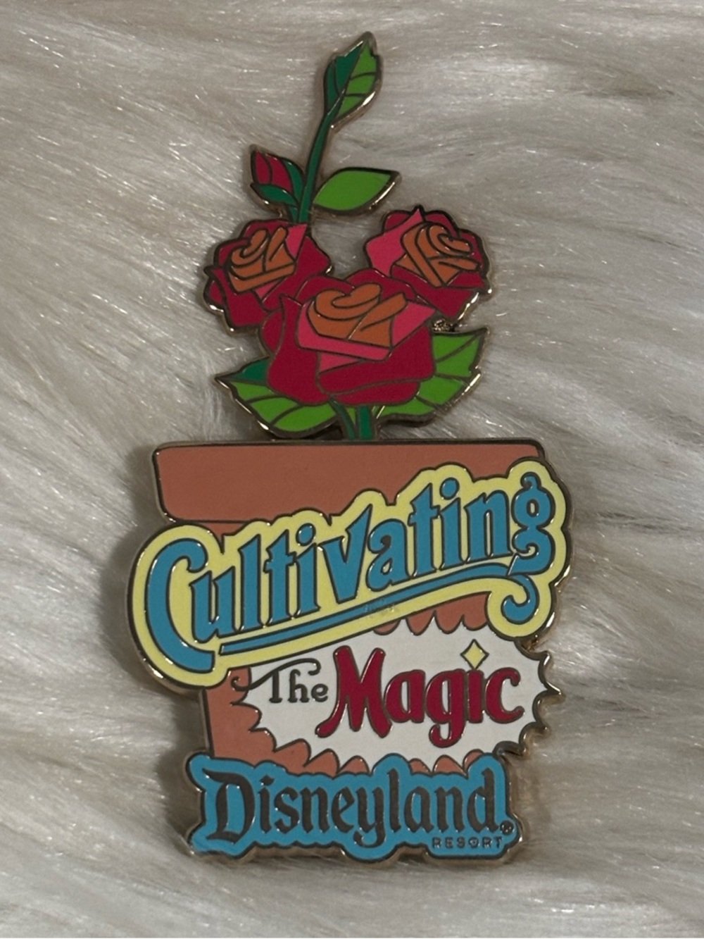 Disneyland Cultivating the Magic - Sliding Potted Roses - Disney Pin